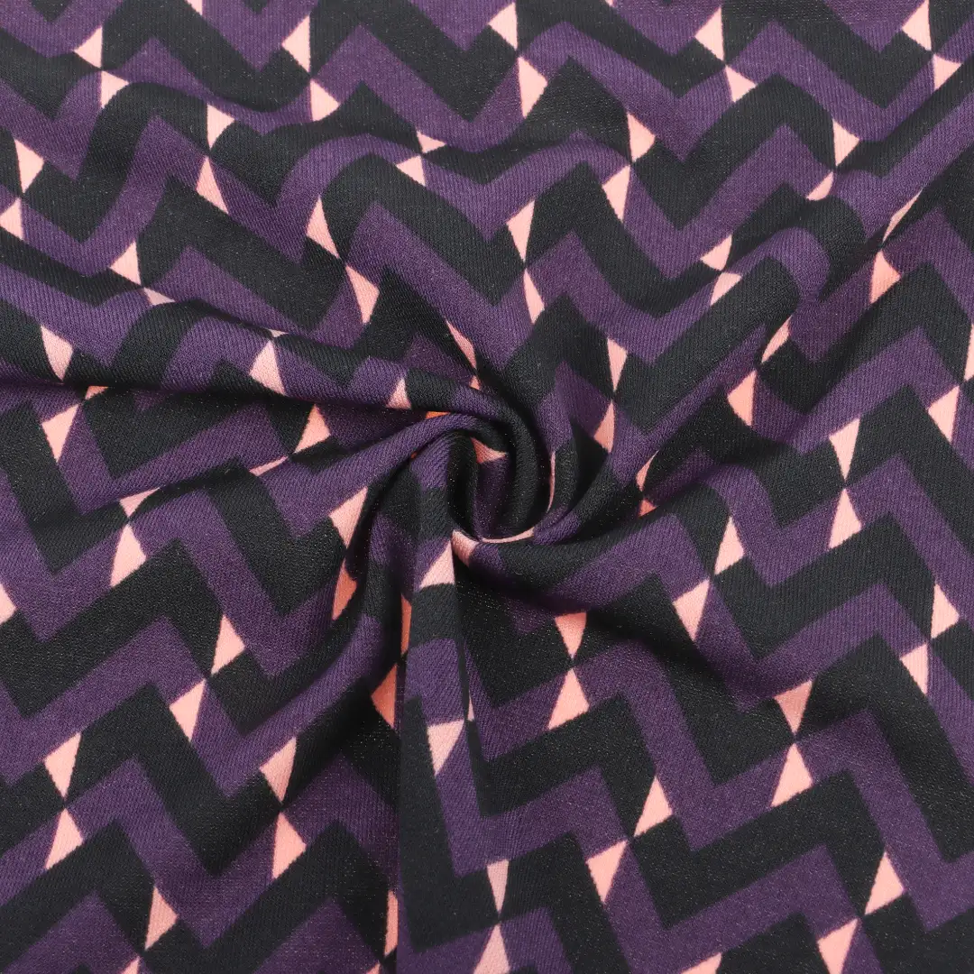 China Fabric for Blouse Single Jersey Knit Fabric Polyester Elastane Purplish black color buy from China wholesaler bulk order at wholesale price free worldwide shipping Alibaba