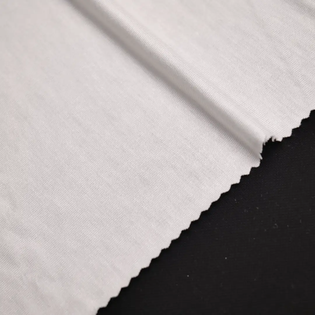 China Fabric for T-Shirt,Yoga Clothes Single Jersey Knit Fabric Modal WHITE color buy from China wholesaler bulk order at wholesale price free worldwide shipping Alibaba