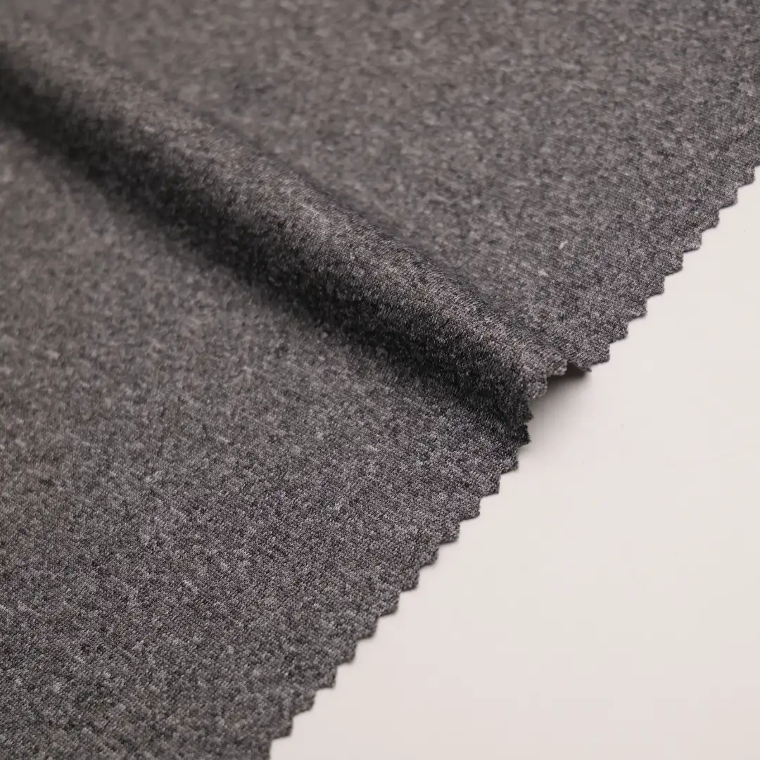 China Fabric for T-Shirt Rib Knit Fabric Polyester Spandex GRAY color buy from China wholesaler bulk order at wholesale price free worldwide shipping Alibaba