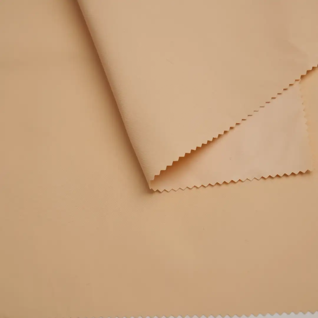 China Fabric for Down Jacket,Ski Suits Cotton Twill Natural Woven Fabric Polyester LEATHER MEAL color buy from China wholesaler bulk order at wholesale price free worldwide shipping Alibaba