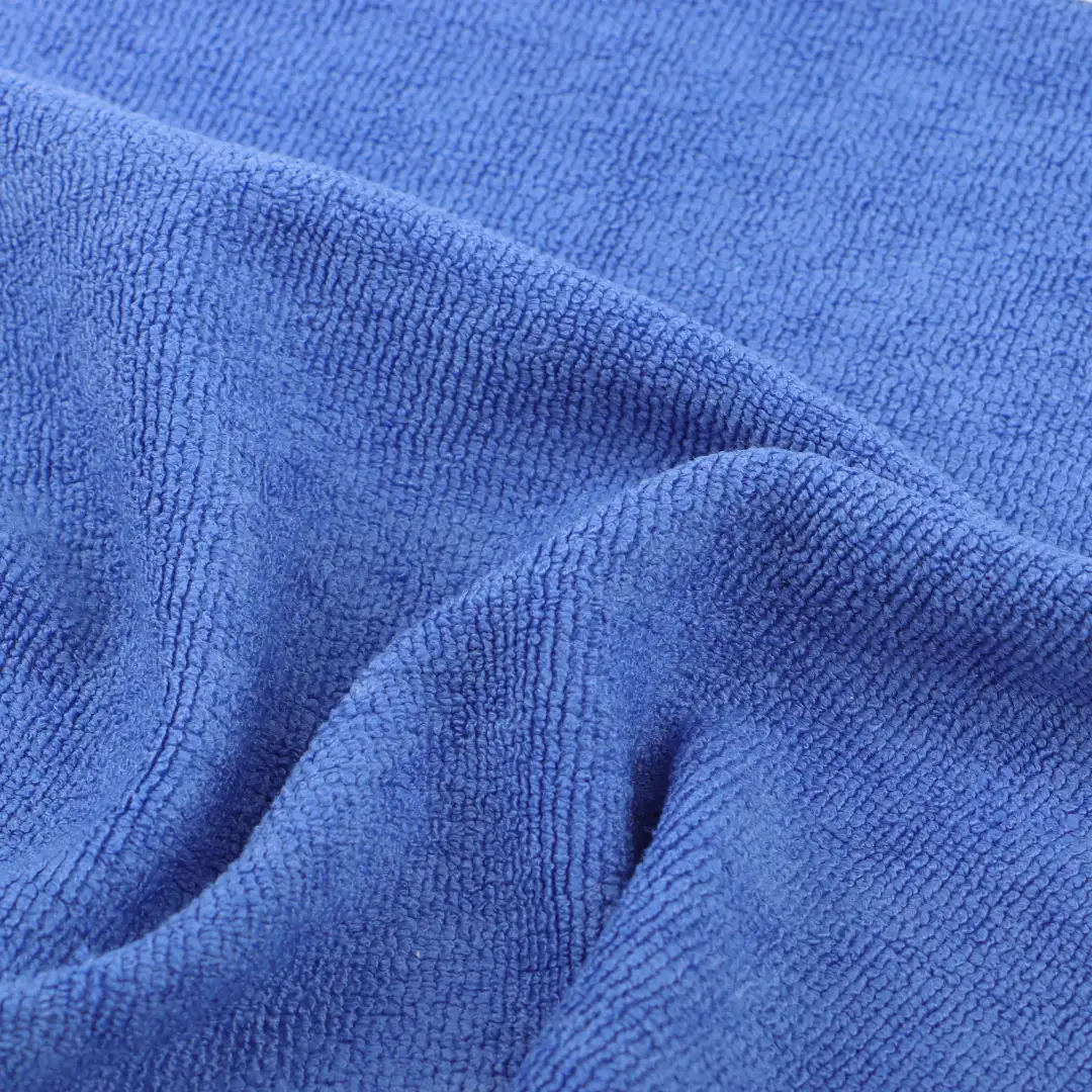 China Fabric for Hoodie,Hoodie  (Sweater) Towel Fabric Knit Fabric Polyester BLUE color buy from China wholesaler bulk order at wholesale price free worldwide shipping Alibaba