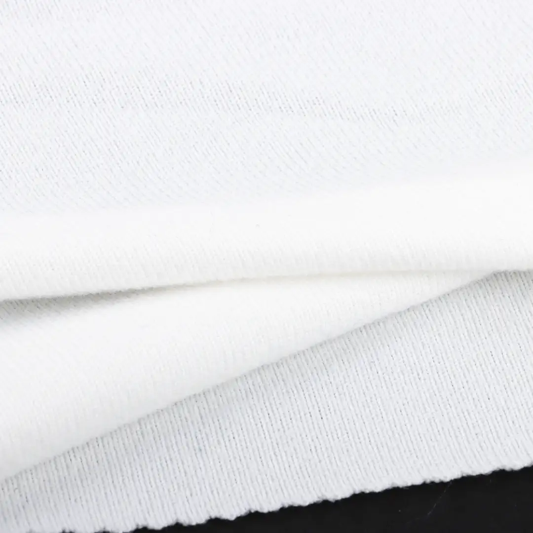 China Fabric for T-Shirt,Dresses (Cardigan Open) (Sweater) Hacci Knit Fabric Polyester Spandex WHITE color buy from China wholesaler bulk order at wholesale price free worldwide shipping Alibaba