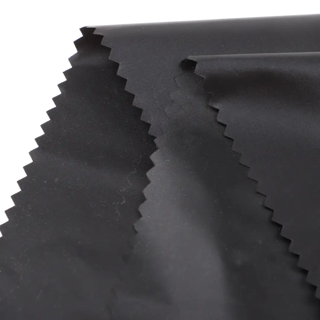 China Fabric for Blouse Polyester Taffeta Synthetic Woven Fabric Polyester BLACK color buy from China wholesaler bulk order at wholesale price free worldwide shipping Alibaba