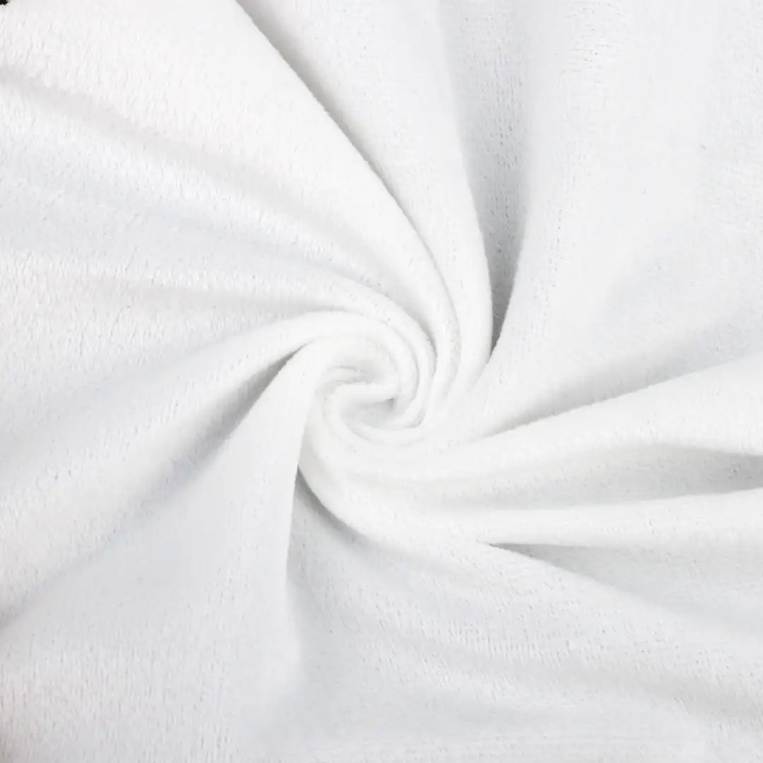 China Fabric for Blouse Tricot Brush Knit Fabric Polyester WHITE color buy from China wholesaler bulk order at wholesale price free worldwide shipping Alibaba