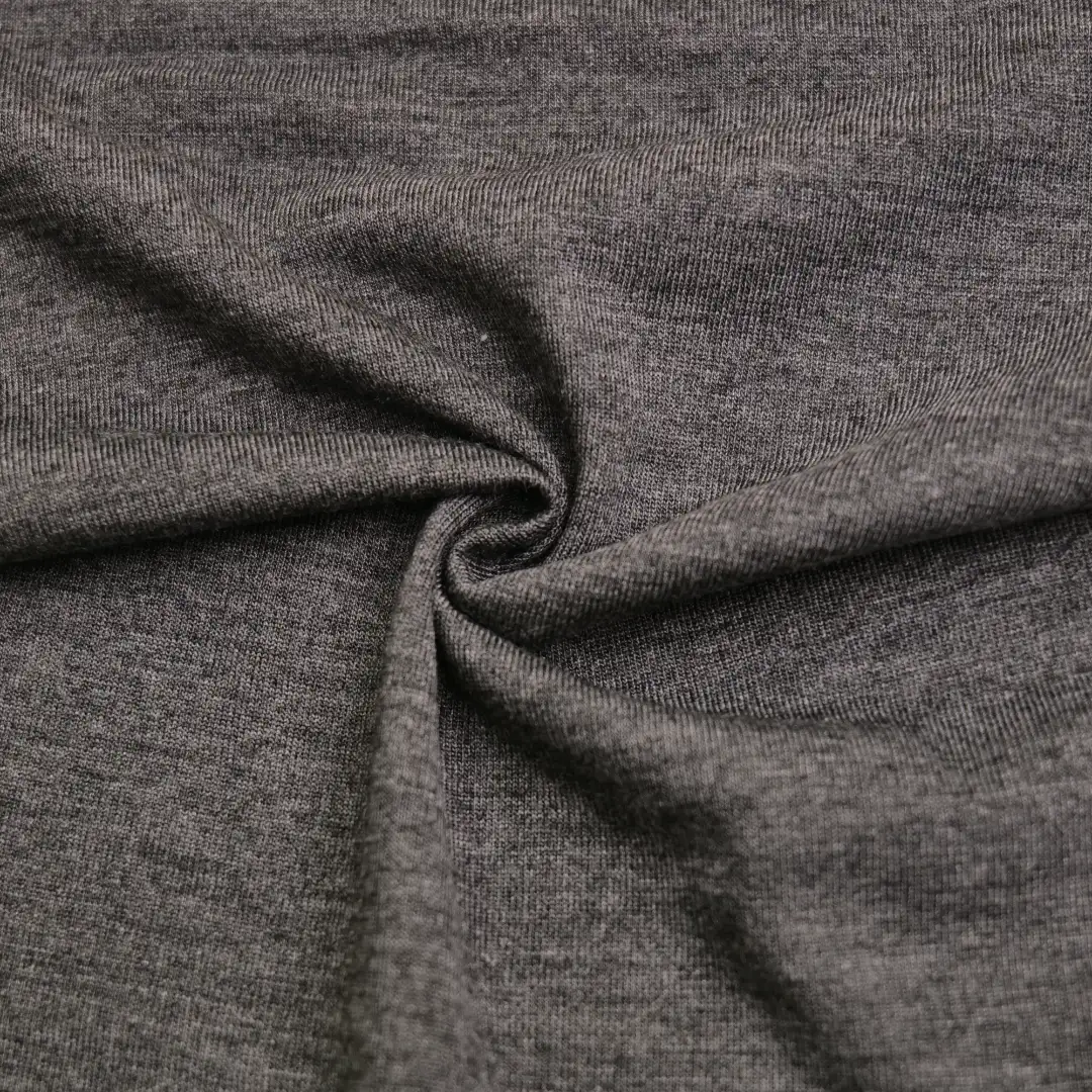 China Fabric for T-Shirt Single Jersey Knit Fabric Polyester Rayon gray color buy from China wholesaler bulk order at wholesale price free worldwide shipping Alibaba