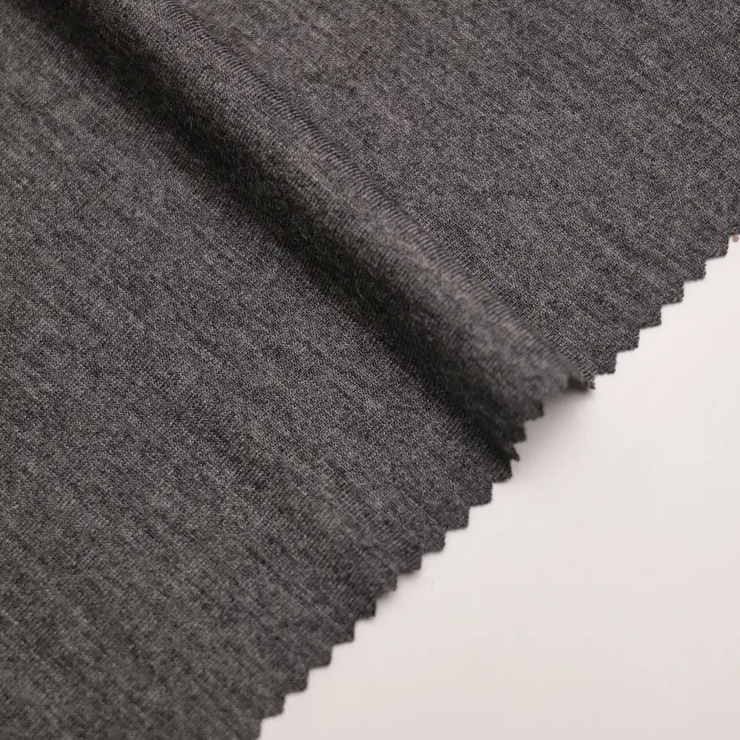 China Fabric for T-Shirt Single Jersey Knit Fabric Polyester Rayon gray color buy from China wholesaler bulk order at wholesale price free worldwide shipping Alibaba