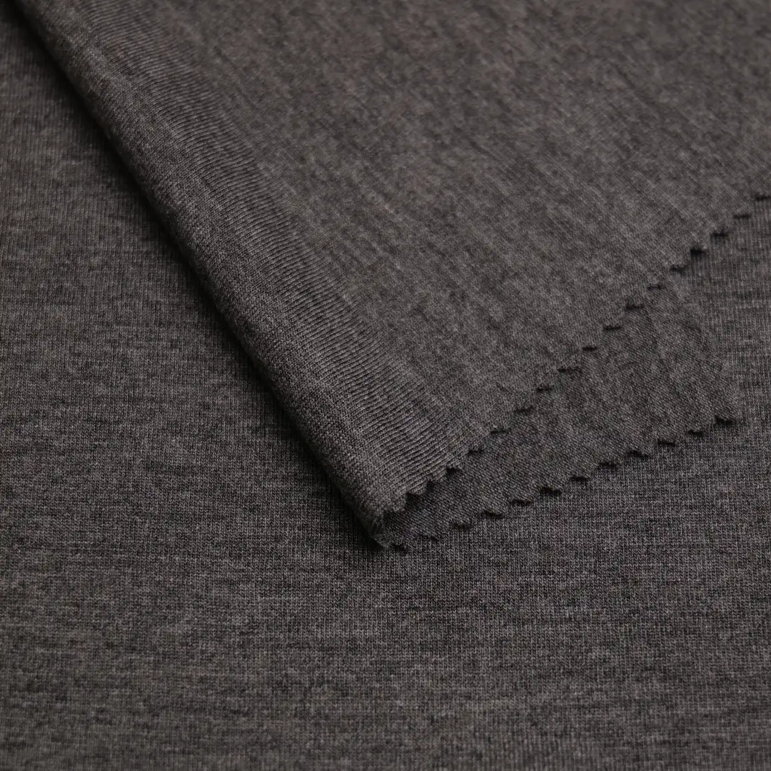 China Fabric for T-Shirt Single Jersey Knit Fabric Polyester Rayon gray color buy from China wholesaler bulk order at wholesale price free worldwide shipping Alibaba