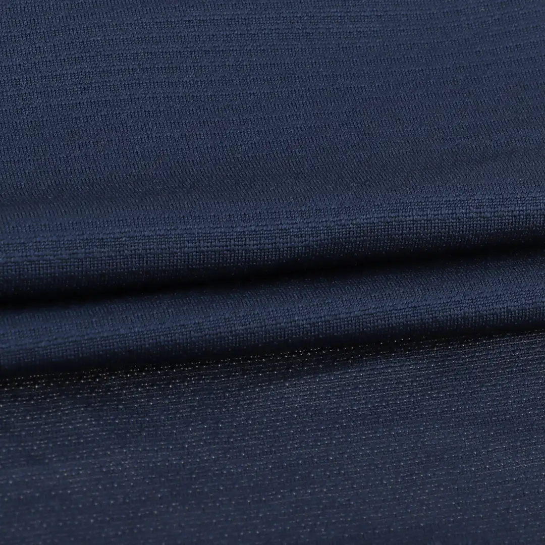 China Fabric for T-Shirt Single Jersey Knit Fabric Polyester Spandex BLUE color buy from China wholesaler bulk order at wholesale price free worldwide shipping Alibaba