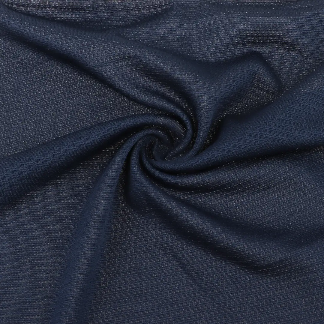 China Fabric for T-Shirt Single Jersey Knit Fabric Polyester Spandex BLUE color buy from China wholesaler bulk order at wholesale price free worldwide shipping Alibaba