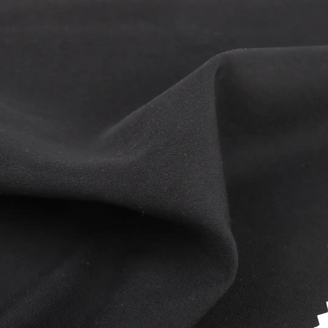 China Fabric for Shirt Tencel Plain Natural Woven Fabric Tencel Polyester Spandex BLACK color buy from China wholesaler bulk order at wholesale price free worldwide shipping Alibaba