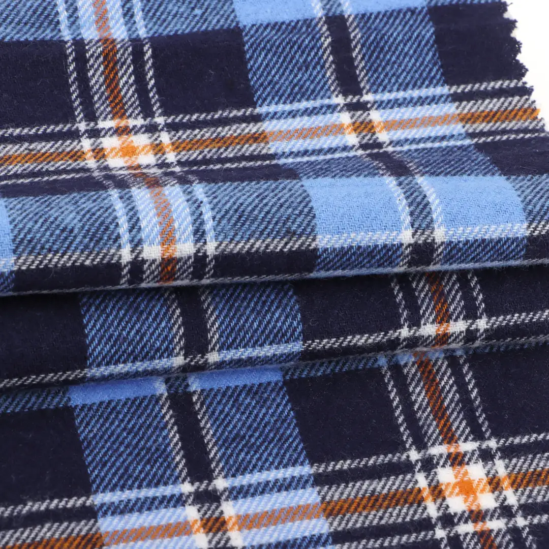 China Fabric for Shirt Cotton YD Flannel Natural Woven Fabric Cotton BLUE color buy from China wholesaler bulk order at wholesale price free worldwide shipping Alibaba