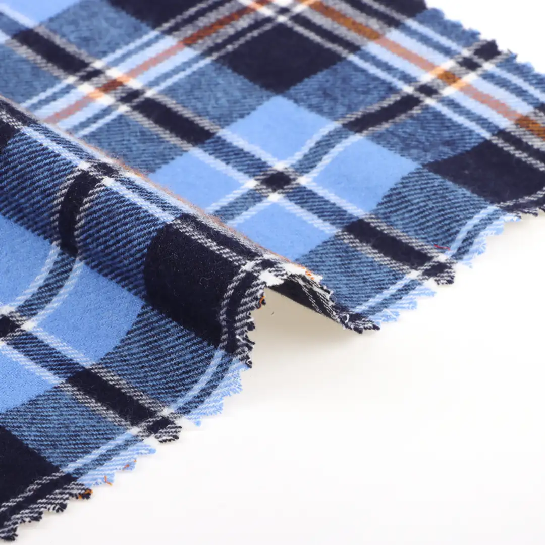 China Fabric for Shirt Cotton YD Flannel Natural Woven Fabric Cotton BLUE color buy from China wholesaler bulk order at wholesale price free worldwide shipping Alibaba