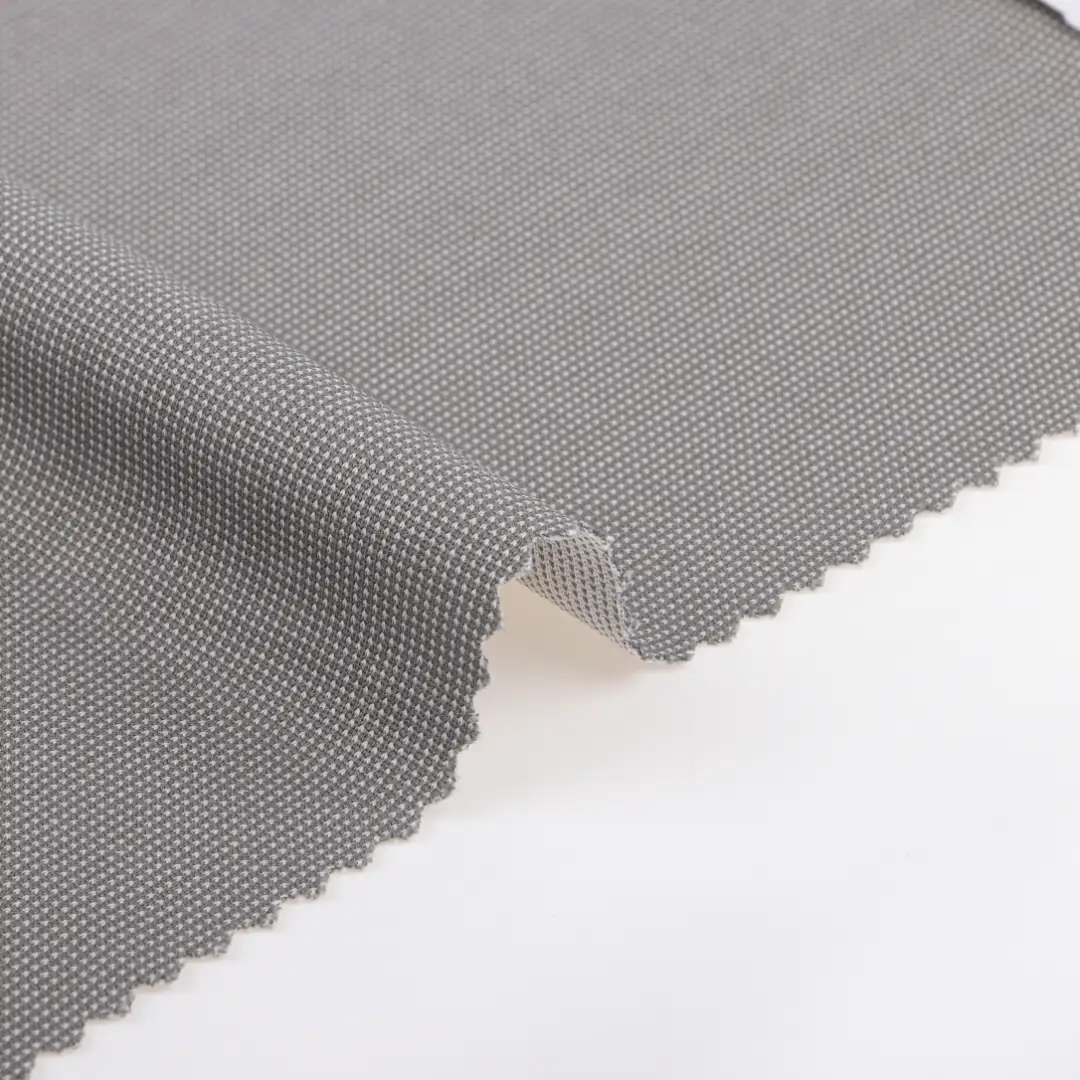 China Fabric for Jackets,Blouse Interlock Knit Fabric Polyester Grey color buy from China wholesaler bulk order at wholesale price free worldwide shipping Alibaba