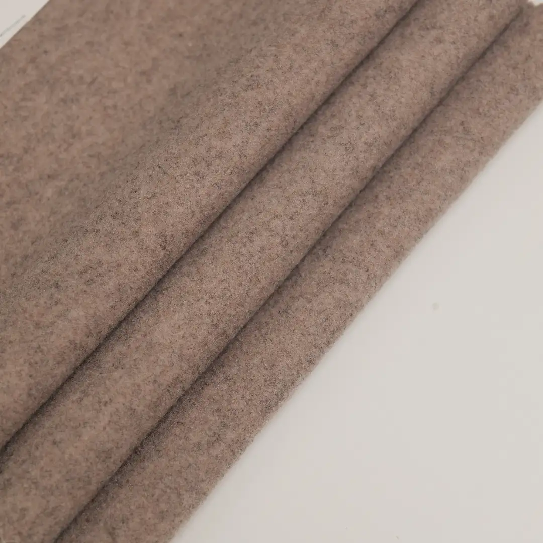 China Fabric for Trench Coat,Overcoat Bristled fabric Knit Fabric Polyester Rayon Wool Khaki color buy from China wholesaler bulk order at wholesale price free worldwide shipping Alibaba