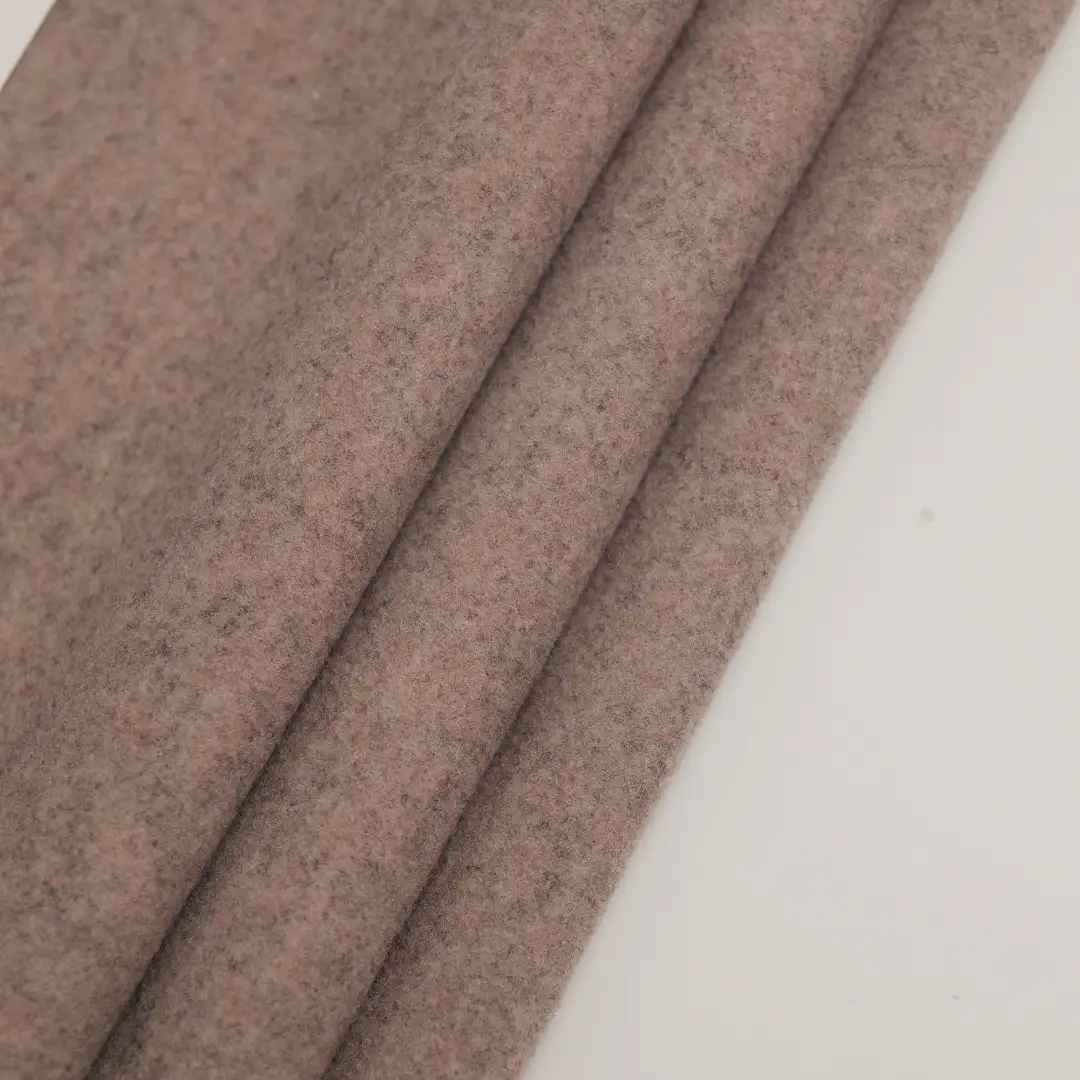 China Fabric for Trench Coat,Overcoat Bristled fabric Knit Fabric Polyester Rayon Wool Khaki color buy from China wholesaler bulk order at wholesale price free worldwide shipping Alibaba