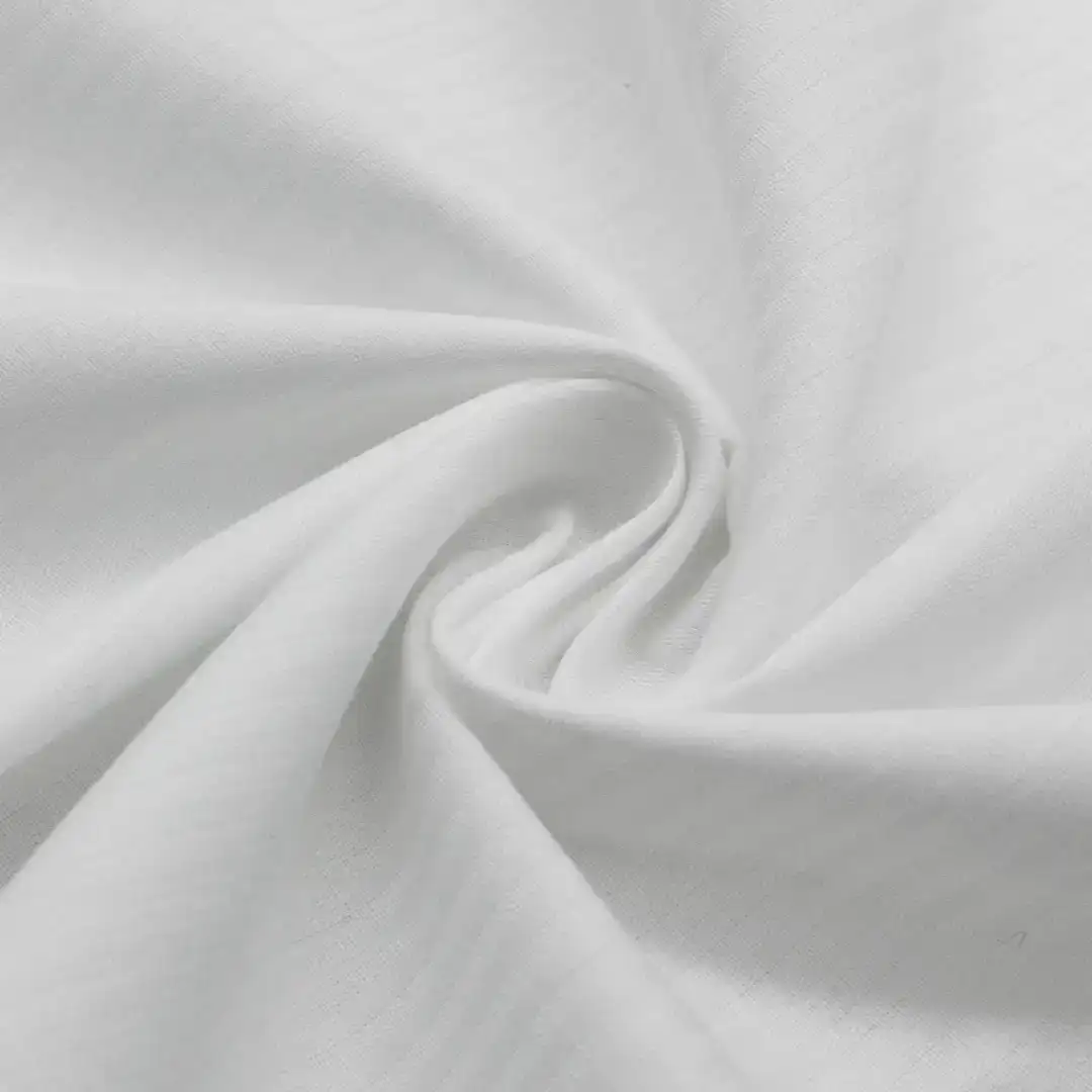 China Fabric for Shirt,Blouse,Over Shirt Polyester Jacquard Synthetic Woven Fabric Polyester Cotton white color buy from China wholesaler bulk order at wholesale price free worldwide shipping Alibaba