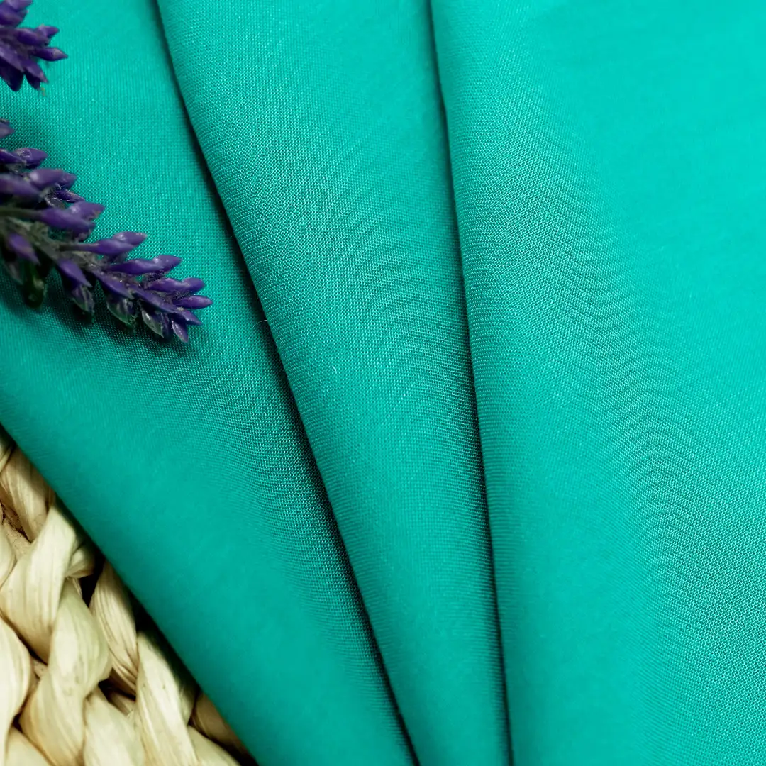 China Fabric for Shirt,Blouse,Skirt,Dresses (Pullover) (Sweater) Cotton Plain Natural Woven Fabric Rayon Lake blue color buy from China wholesaler bulk order at wholesale price free worldwide shipping Alibaba