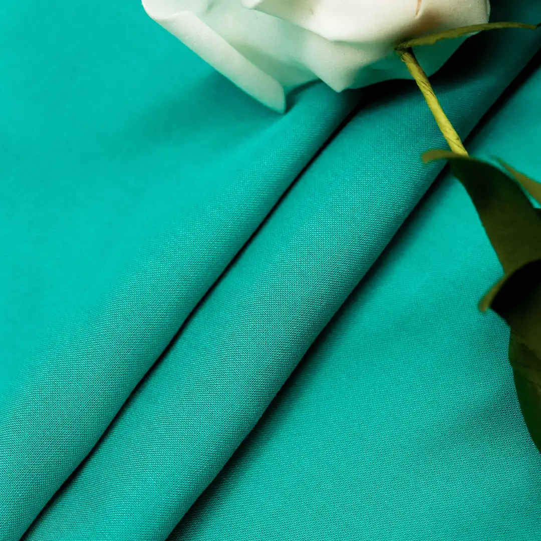 China Fabric for Shirt,Blouse,Skirt,Dresses (Pullover) (Sweater) Cotton Plain Natural Woven Fabric Rayon Lake blue color buy from China wholesaler bulk order at wholesale price free worldwide shipping Alibaba