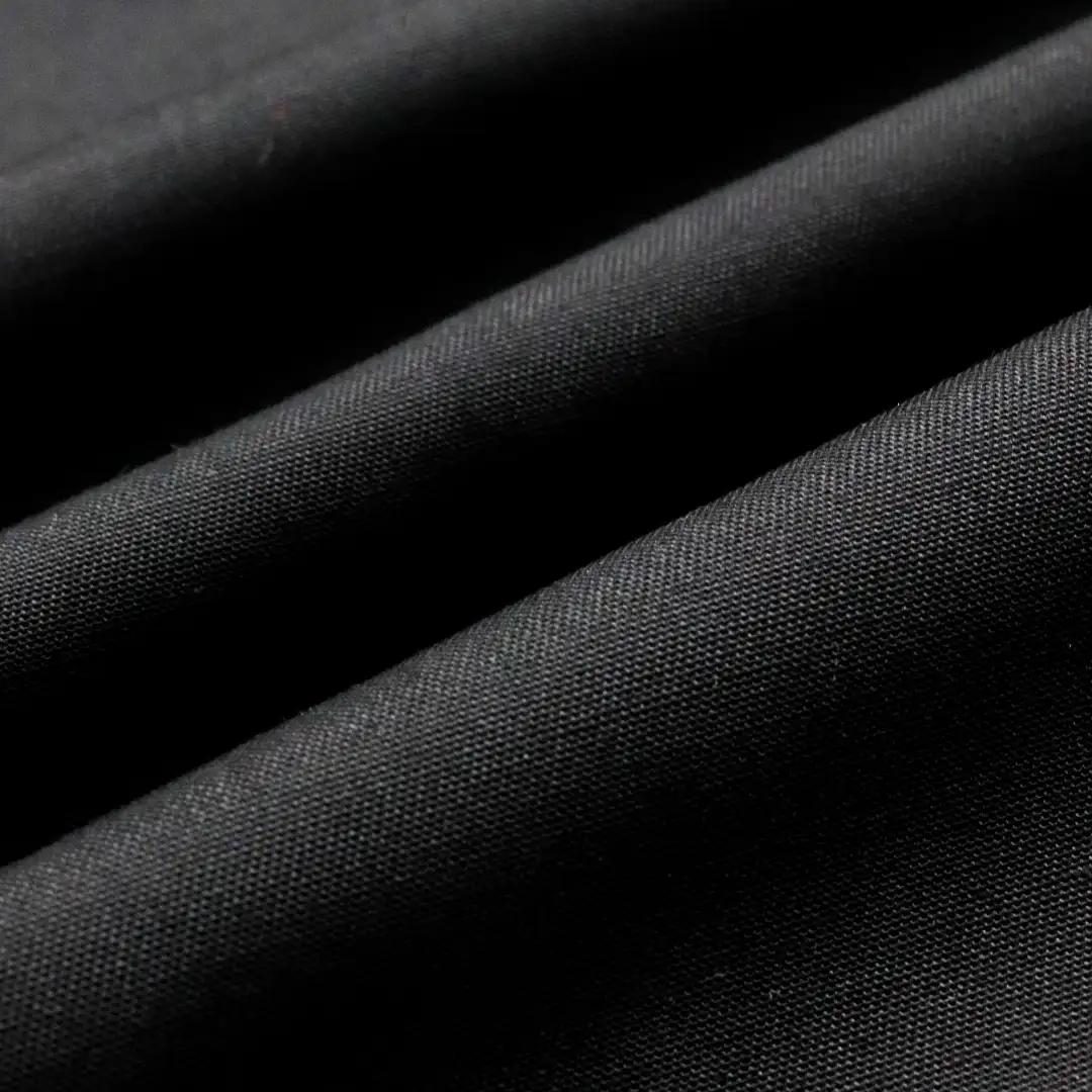 China Fabric for Shirt Long Sleeve Button (Sweater),Shirt Half Sleeve Button (Sweater),Chino Cotton Plain Natural Woven Fabric Polyester Cotton black color buy from China wholesaler bulk order at wholesale price free worldwide shipping Alibaba