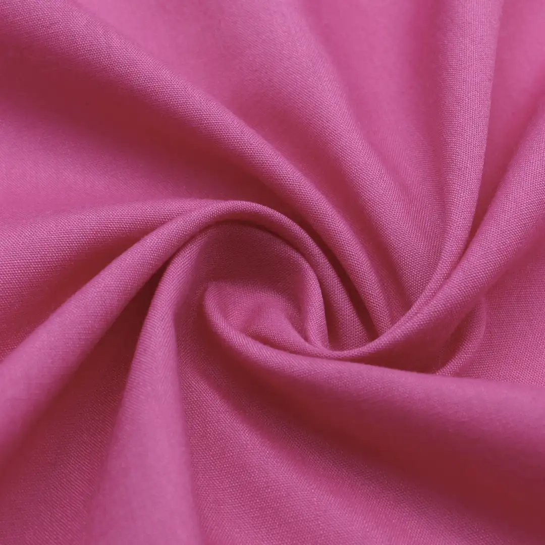 China Fabric for Shirt,Blouse Cotton Plain Natural Woven Fabric Polyester Cotton Crimson red color buy from China wholesaler bulk order at wholesale price free worldwide shipping Alibaba