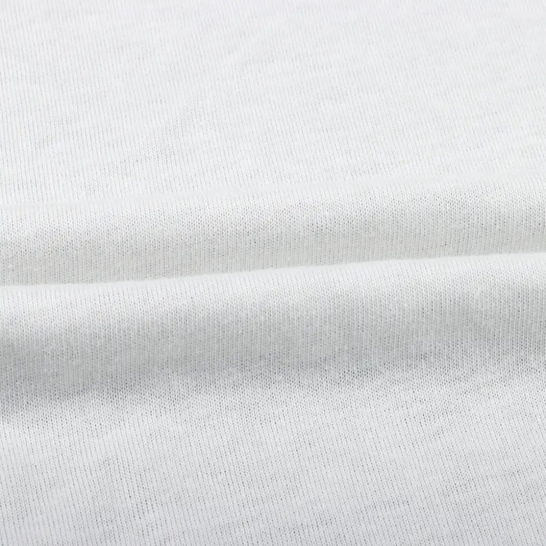 China Fabric for T-Shirt Single Jersey Knit Fabric Cotton White color buy from China wholesaler bulk order at wholesale price free worldwide shipping Alibaba