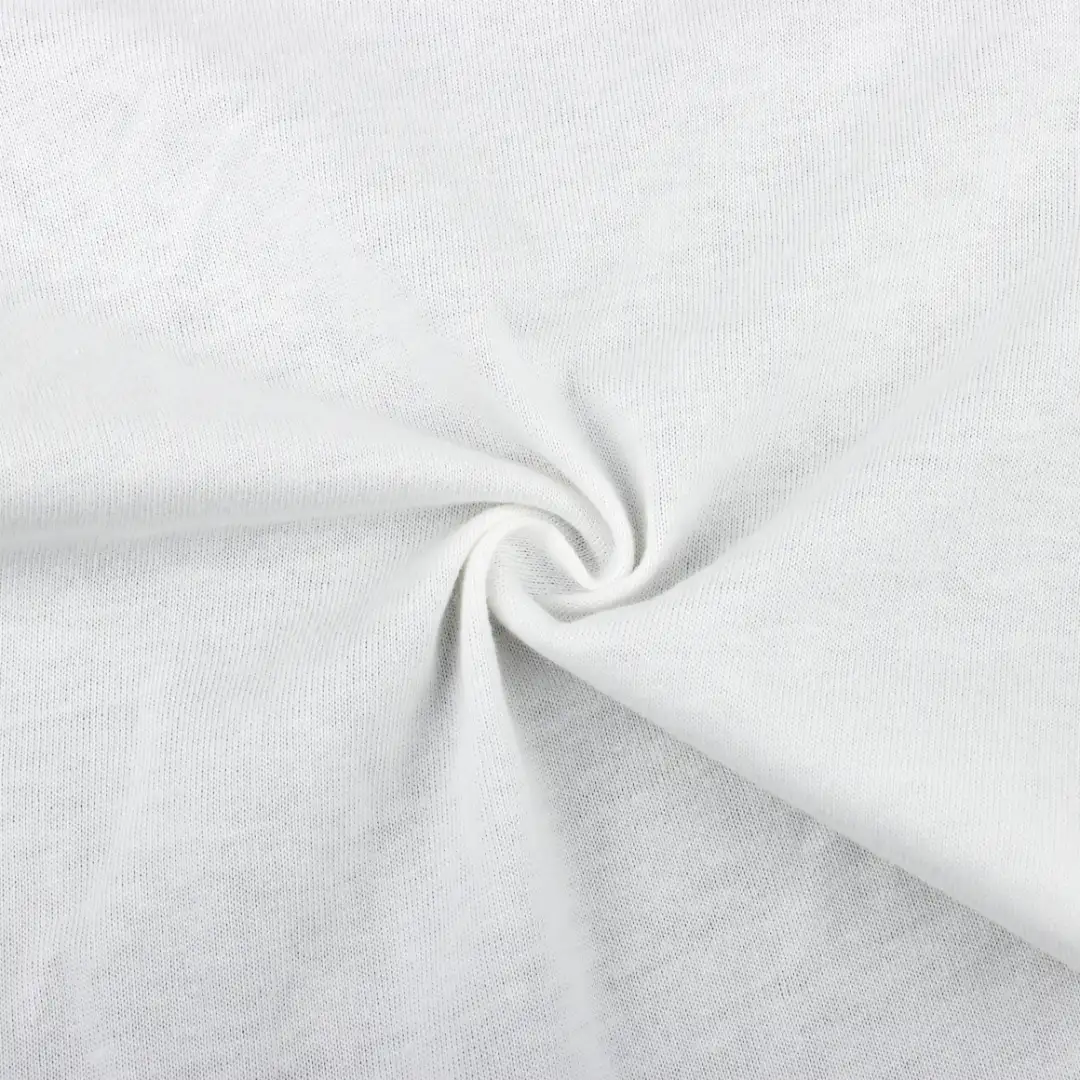 China Fabric for T-Shirt Single Jersey Knit Fabric Cotton White color buy from China wholesaler bulk order at wholesale price free worldwide shipping Alibaba