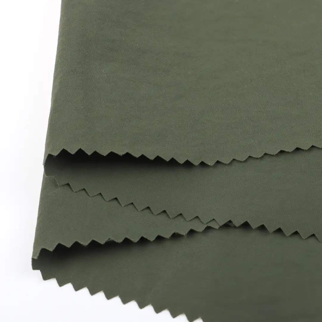 China Fabric for Jackets,Trench Coat Nylon Taslon Synthetic Woven Fabric Nylon green color buy from China wholesaler bulk order at wholesale price free worldwide shipping Alibaba