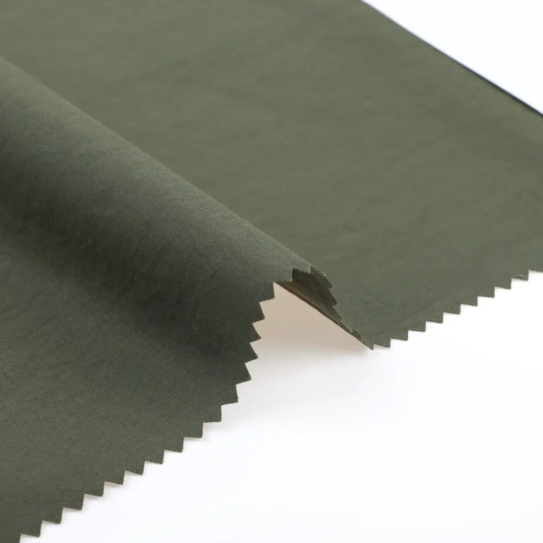 China Fabric for Jackets,Trench Coat Nylon Taslon Synthetic Woven Fabric Nylon green color buy from China wholesaler bulk order at wholesale price free worldwide shipping Alibaba