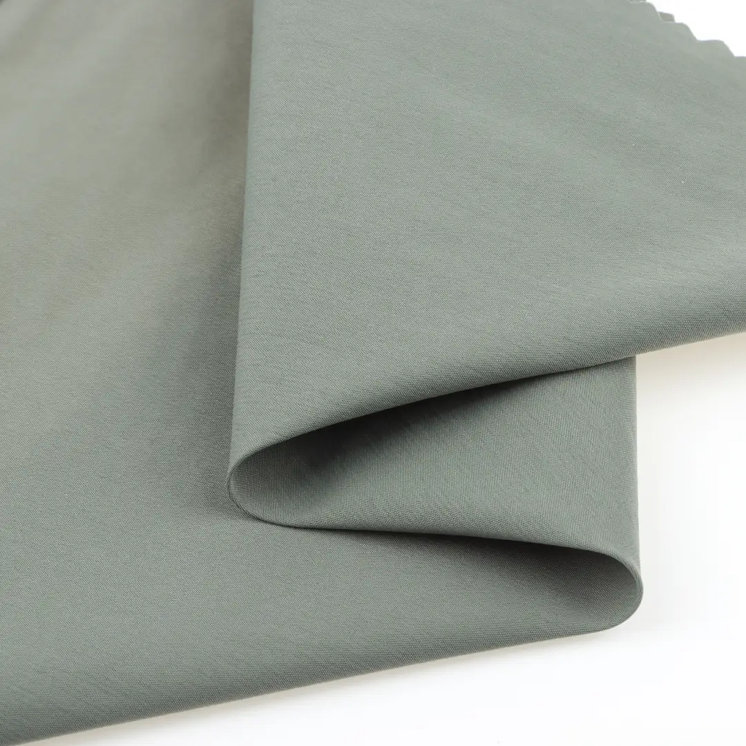 China Fabric for Jackets Nylon Taslon Synthetic Woven Fabric Polyamide DARK GREEN color buy from China wholesaler bulk order at wholesale price free worldwide shipping Alibaba