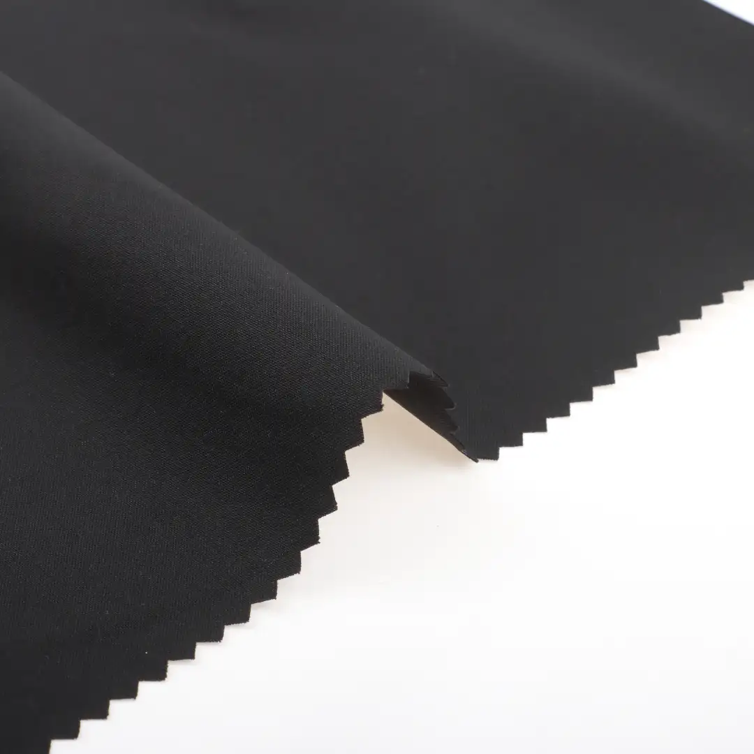 China Fabric for Shirt,Pants High Stretch Yarn Fabric Synthetic Woven Fabric Polyester BLACK color buy from China wholesaler bulk order at wholesale price free worldwide shipping Alibaba