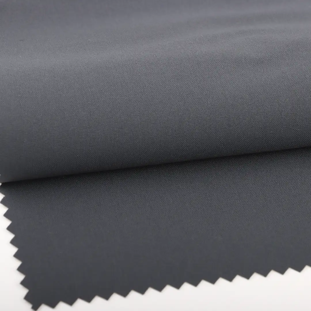 China Fabric for Jackets Taslon Bonded With Polyester Jersey Synthetic Woven Fabric Polyester grey color buy from China wholesaler bulk order at wholesale price free worldwide shipping Alibaba