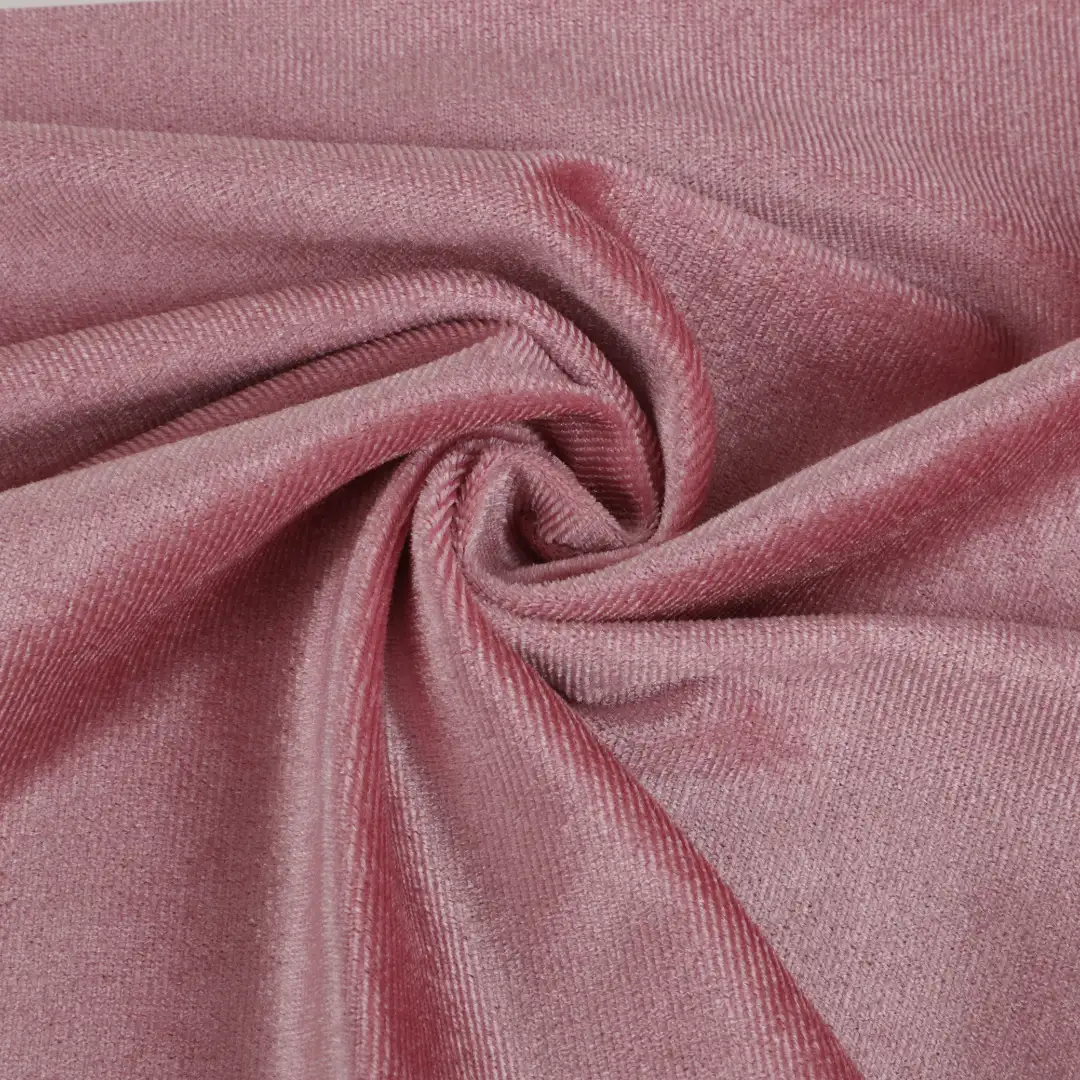 China Fabric for Jackets,Crop Top,Hoodie Velvet Knit Fabric Polyester Light Pink color buy from China wholesaler bulk order at wholesale price free worldwide shipping Alibaba