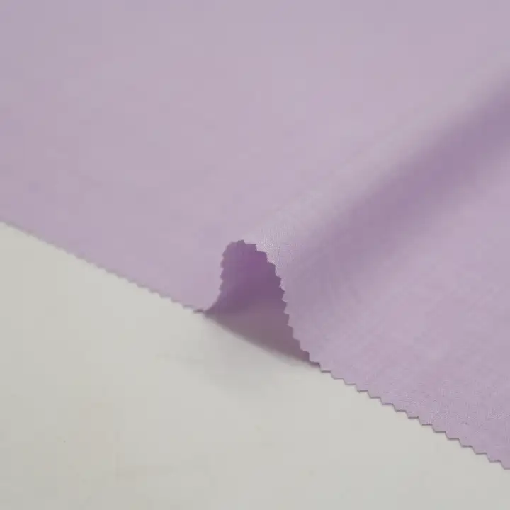 China Fabric for Shirt,Suit Trouser,Skirt,Suit Polyester/Rayon Plain Woven Blended Fabric Polyester Unifi Takeback Spandex Lavender color buy from China wholesaler bulk order at wholesale price free worldwide shipping Alibaba