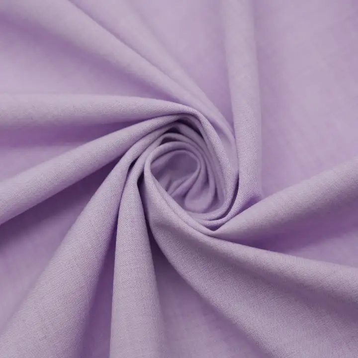 China Fabric for Shirt,Suit Trouser,Skirt,Suit Polyester/Rayon Plain Woven Blended Fabric Polyester Unifi Takeback Spandex Lavender color buy from China wholesaler bulk order at wholesale price free worldwide shipping Alibaba