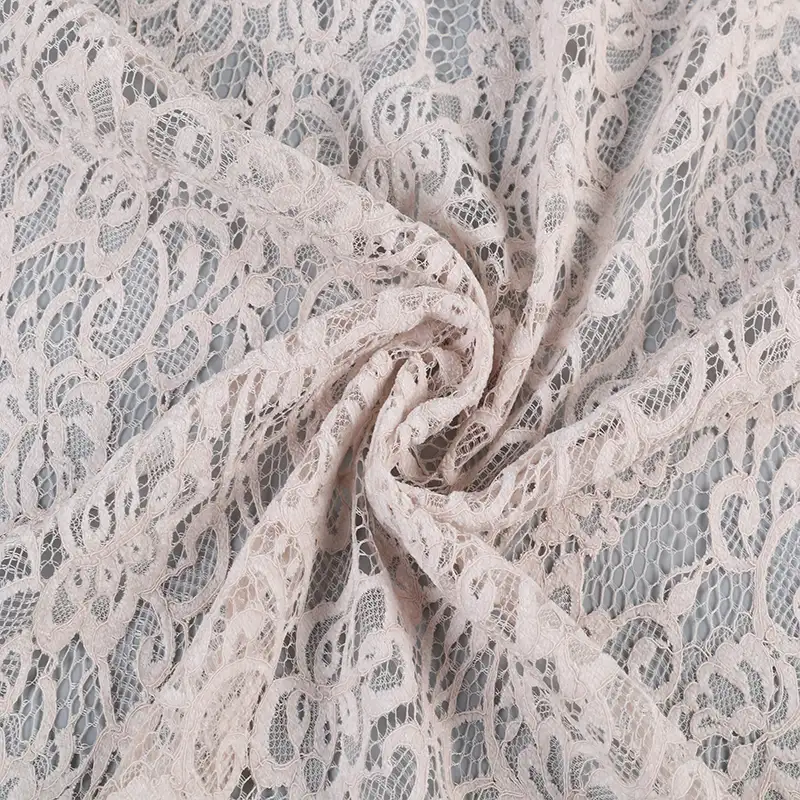 China Fabric for Shirt,Skirt Lace Knit Fabric Polyester Nylon Rayon Antiquewhite color buy from China wholesaler bulk order at wholesale price free worldwide shipping Alibaba