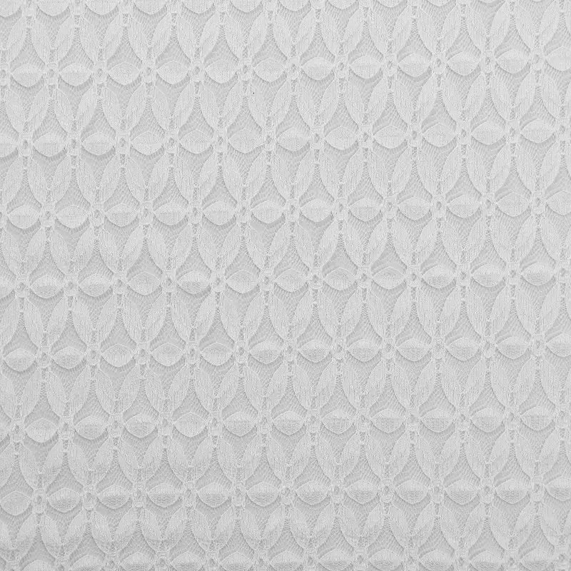 China Fabric for Shirt,T-Shirt,Skirt Lace Knit Fabric Poly Spandex White color buy from China wholesaler bulk order at wholesale price free worldwide shipping Alibaba