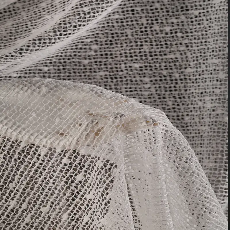 China Fabric for Shirt,Skirt Lace Knit Fabric Poly Antique White color buy from China wholesaler bulk order at wholesale price free worldwide shipping Alibaba