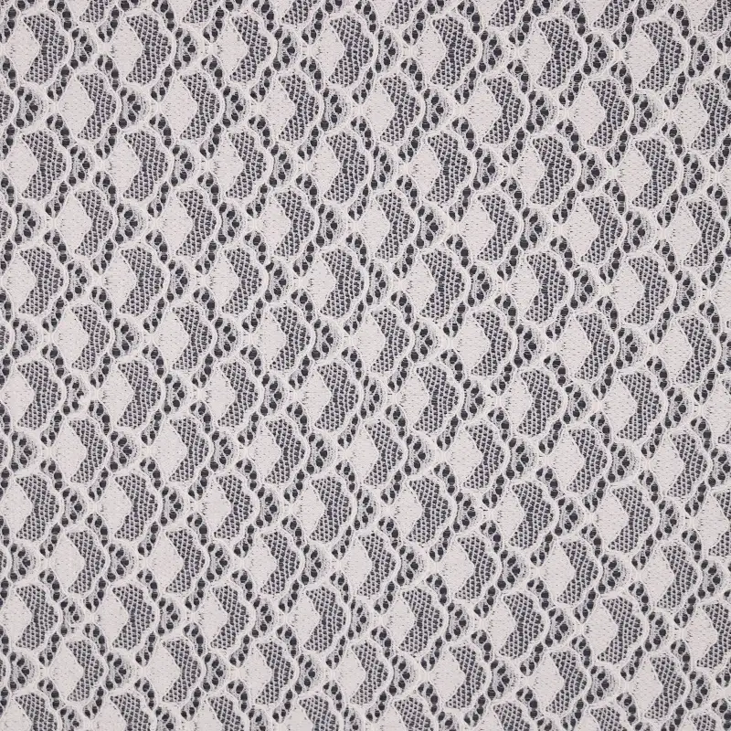 China Fabric for Shirt,Skirt Lace Knit Fabric Nylon Spandex White color buy from China wholesaler bulk order at wholesale price free worldwide shipping Alibaba