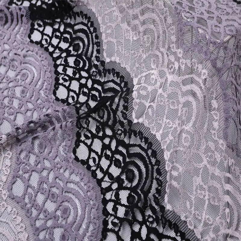 China Fabric for Shirt,Skirt Lace Knit Fabric Poly Spandex Grey color buy from China wholesaler bulk order at wholesale price free worldwide shipping Alibaba