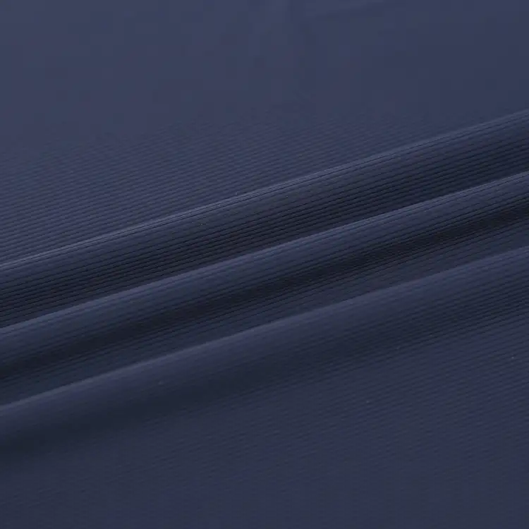 China Fabric for Pants,T-Shirt,Yoga Clothes Rib Knit Fabric Nylon Spandex Navy color buy from China wholesaler bulk order at wholesale price free worldwide shipping Alibaba