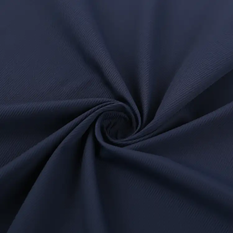 China Fabric for Pants,T-Shirt,Yoga Clothes Rib Knit Fabric Nylon Spandex Navy color buy from China wholesaler bulk order at wholesale price free worldwide shipping Alibaba