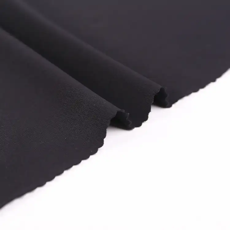 China Fabric for T-Shirt,Yoga Pants,Sports Bras Single Jersey Knit Fabric Nylon Spandex Black color buy from China wholesaler bulk order at wholesale price free worldwide shipping Alibaba