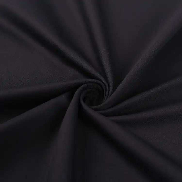 China Fabric for T-Shirt,Yoga Pants,Sports Bras Single Jersey Knit Fabric Nylon Spandex Black color buy from China wholesaler bulk order at wholesale price free worldwide shipping Alibaba