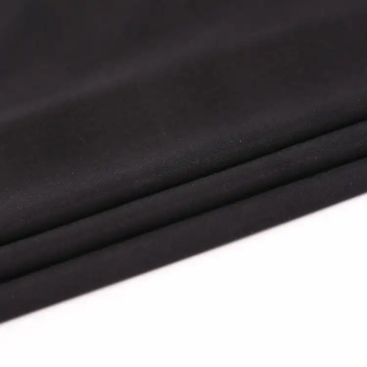 China Fabric for T-Shirt,Yoga Clothes,Sports Bras Single Jersey Knit Fabric Spandex Nylon Black color buy from China wholesaler bulk order at wholesale price free worldwide shipping Alibaba