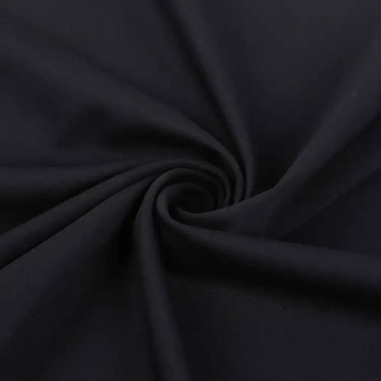 China Fabric for Pants,T-Shirt,Yoga Clothes,Swimsuits,Yoga Pants Single Jersey Knit Fabric Spandex Nylon Black color buy from China wholesaler bulk order at wholesale price free worldwide shipping Alibaba