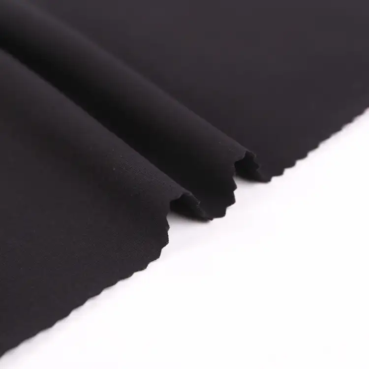 China Fabric for Yoga Clothes,Swim shorts,Sports Bras Single Jersey Knit Fabric Nylon Spandex Black color buy from China wholesaler bulk order at wholesale price free worldwide shipping Alibaba