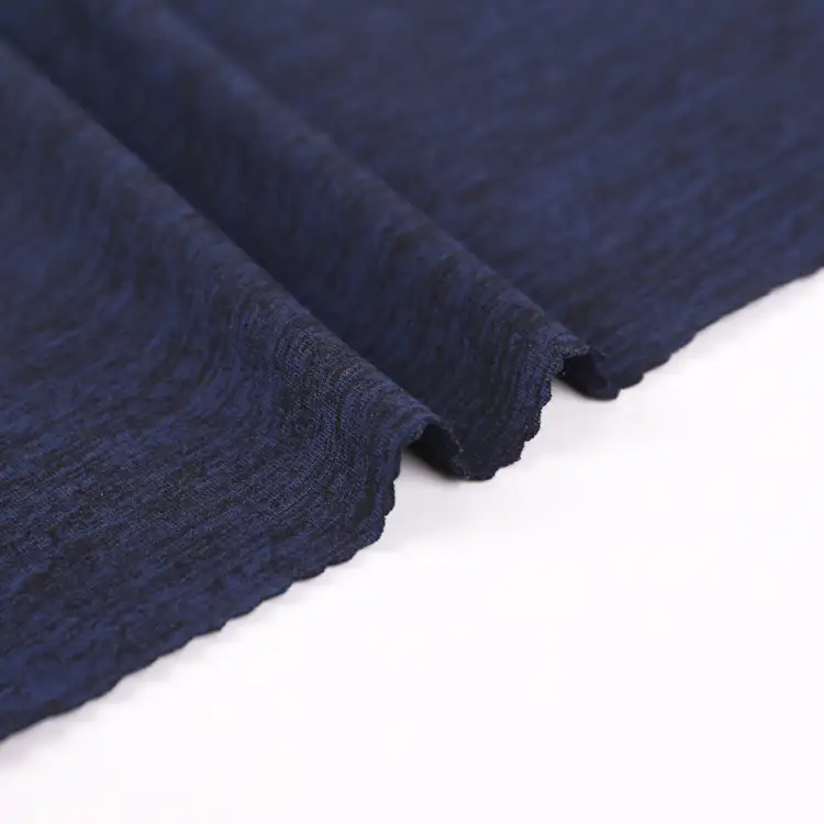 China Fabric for Pants,Jackets,T-Shirt,Swimsuits Double-side fleece Knit Fabric Polyester Spandex DarkBlue color buy from China wholesaler bulk order at wholesale price free worldwide shipping Alibaba