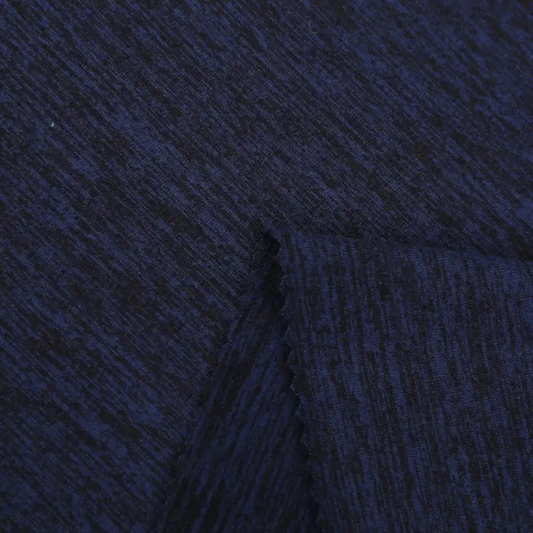 China Fabric for Pants,Jackets,T-Shirt,Swimsuits Double-side fleece Knit Fabric Polyester Spandex DarkBlue color buy from China wholesaler bulk order at wholesale price free worldwide shipping Alibaba