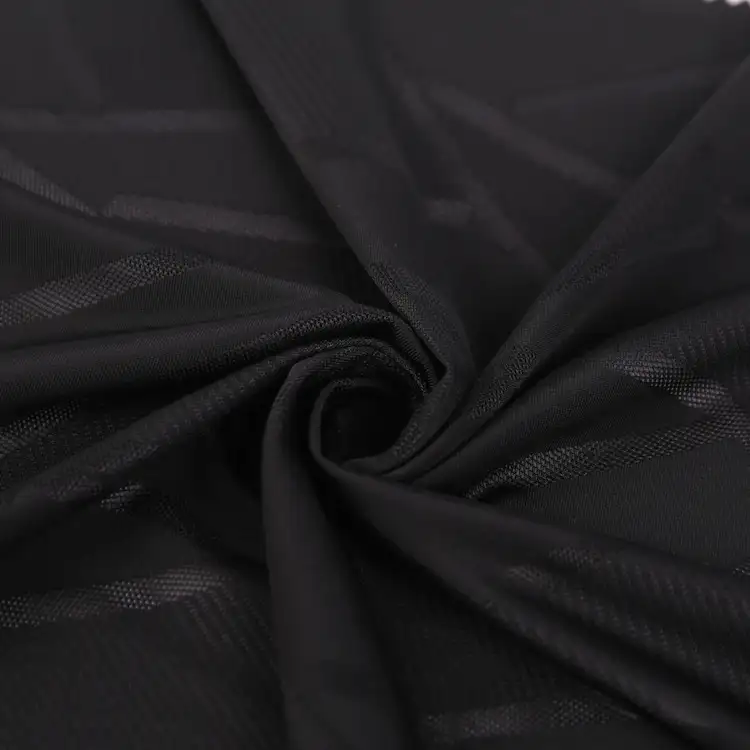 China Fabric for Jackets,T-Shirt Yarn-dyed fabric Knit Fabric Spandex Nylon Black color buy from China wholesaler bulk order at wholesale price free worldwide shipping Alibaba