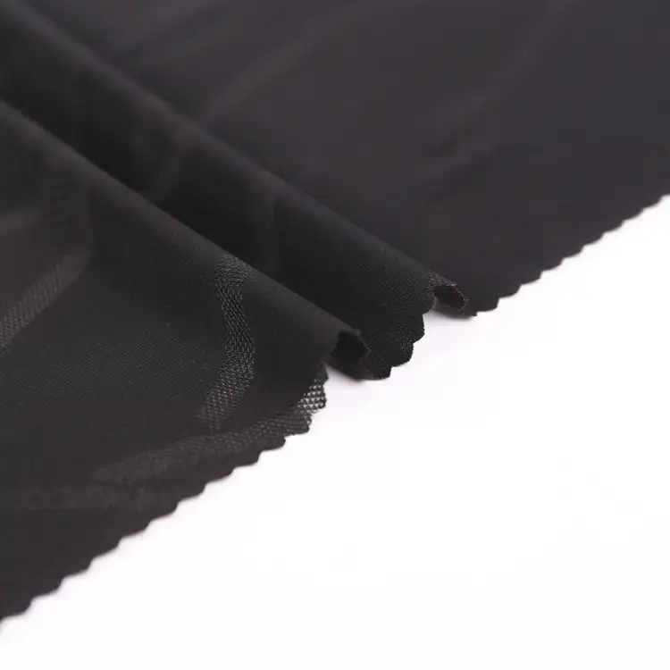 China Fabric for Jackets,T-Shirt Yarn-dyed fabric Knit Fabric Spandex Nylon Black color buy from China wholesaler bulk order at wholesale price free worldwide shipping Alibaba